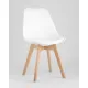 Стул Stool Group Frankfurt New Y863 белый/деревянные ножки