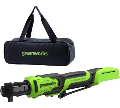 Трещотка Greenworks GD24RW 3804007CUA с 1-им АКБ, сумка