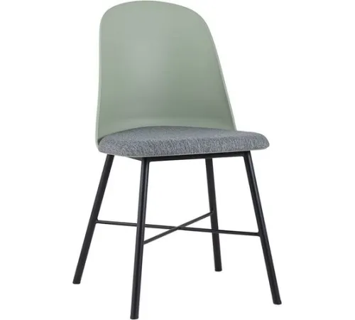 Стул Stool Group Shell серо-зеленый