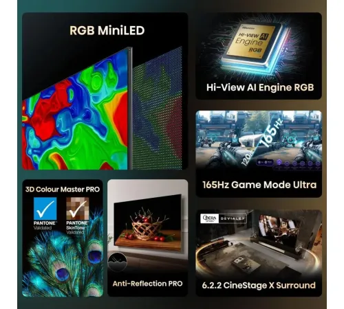 RGB miniLED телевизор Hisense 100UXQ