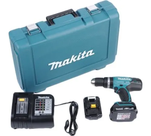 Дрель-шуруповерт Makita DDF453SYE с 2-мя АКБ, кейс