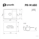 Кухонная мойка Practik PR-M 650-004 черный оникс