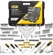 Набор трещотка с головками и битами JCB JCB-38841 216 предметов