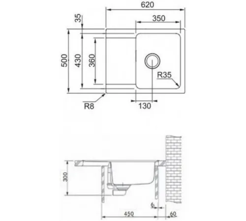 Кухонная мойка Franke Orion OID 611-62 143.0757.988 серый