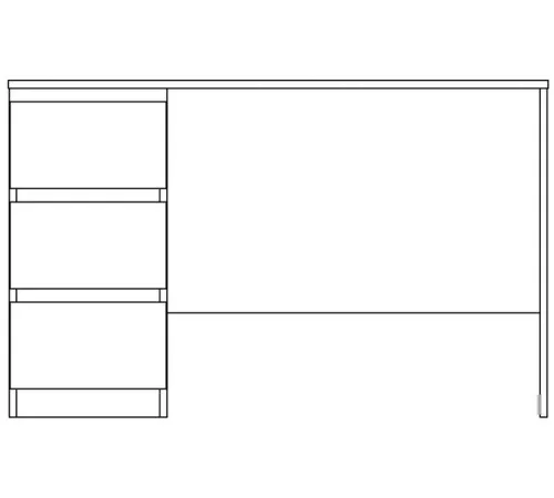 Стол Mio Tesoro Кастор 3 ящика 116x65 2.03.06.090.5 дуб венге