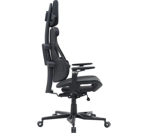 Игровое геймерское кресло CACTUS CS-CHR-DUO-BBK черный кожзам