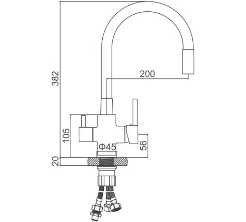Смеситель Ledeme L74255-9