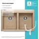 Кухонная мойка Polygran Brig 790 песочный