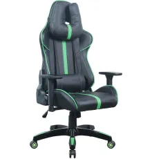 Игровое геймерское кресло Brabix GT Carbon GM-120 черный/зеленый