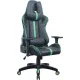 Игровое геймерское кресло Brabix GT Carbon GM-120 черный/зеленый