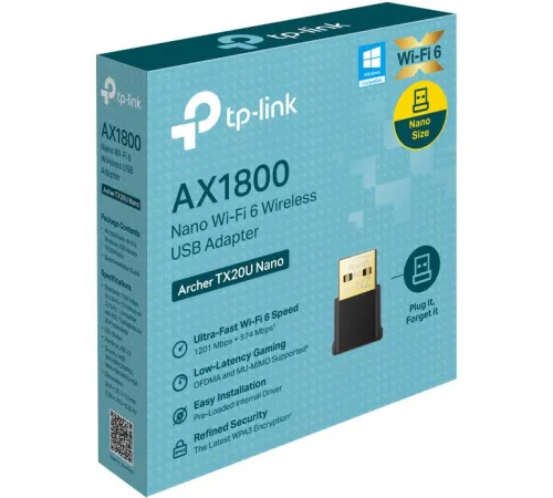 Wi-Fi адаптер TP-Link Archer TX20U Nano V1