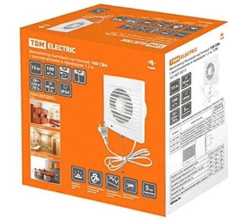 Осевой вентилятор TDM Electric 120 СВп SQ1807-0014