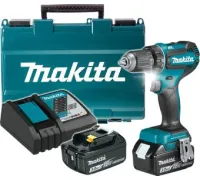 Дрель-шуруповерт Makita DDF485RFE с 2-мя АКБ, кейс