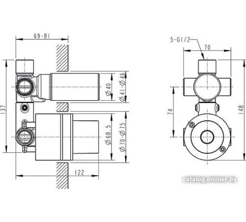 Скрытый механизм Bravat D969C-A-ENG