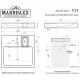 Умывальник MARRBAXX Монако V51D1 сигнально белый D1