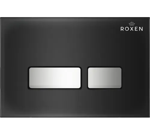 Унитаз подвесной Roxen Royal Matt в комплекте с инсталляцией StounFix Dual Fresh 6 в 1 968297 кнопка: черный/хром