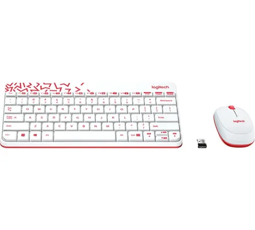 Мышь + клавиатура Logitech MK240 Nano 920-008212 белый