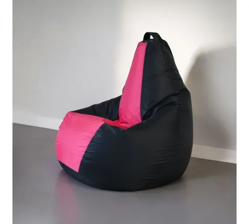 Кресло-мешок Mio Tesoro Груша Kombo XXL GF-130x85-CHF черный/фуксия