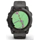 Умные часы Garmin Fenix 7X Pro Sapphire Solar карбоново-серый титан/черный, с титановым и силиконовым ремешками