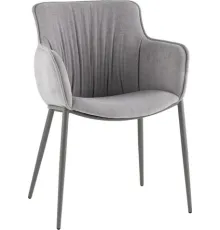 Стул с подлокотниками Stool Group Твигги LV-118-RlS-08-7005 шенилл серый/серый