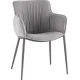 Стул с подлокотниками Stool Group Твигги LV-118-RlS-08-7005 шенилл серый/серый