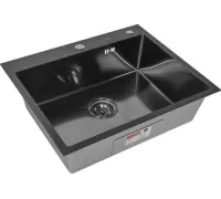 Кухонная мойка ARFEKA Eco AR PVD Nano Decor Millet Grains 70x50 черный