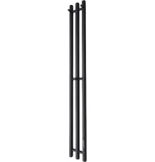 Полотенцесушитель Маргроид Ferrum Inaro СНШ 120x6x12 6 крючков, Черный матовый, скрытого монтажа, таймер справа