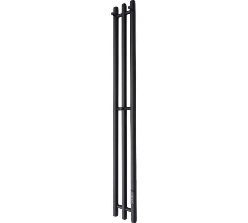 Полотенцесушитель Маргроид Ferrum Inaro СНШ 120x6x12 6 крючков, Черный матовый, скрытого монтажа, таймер справа