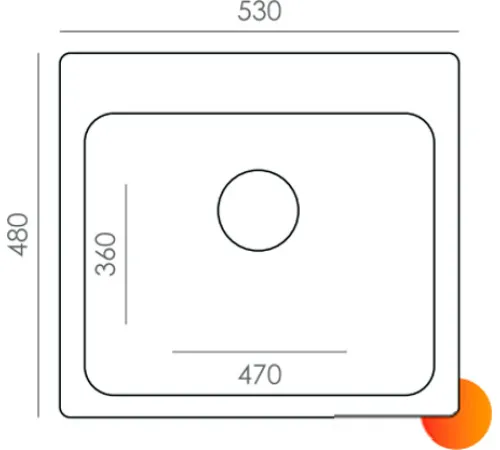 Кухонная мойка Quartz Bond 530 уголь