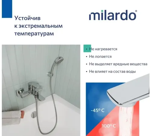 Смеситель Milardo Poli POLSB00M02 хром глянцевый
