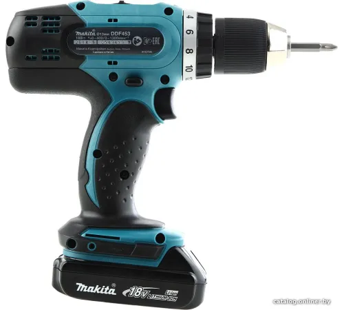 Дрель-шуруповерт Makita DDF453SYE с 2-мя АКБ, кейс