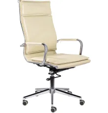 Офисное кресло Brabix Premium Kayman EX-532 экокожа/хром бежевый