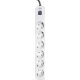 Стабилизатор Powercom SP-06W 5м, 6 розеток, белый/серый