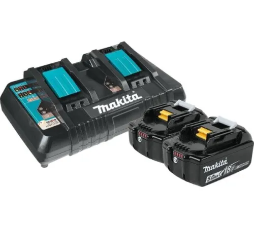 Аккумулятор с зарядным устройством Makita BL1850B + DC18RD 191L75-3 18В/5 Ah + 7.2-18В