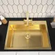 Кухонная мойка ARFEKA ECO AR 700*500 GOLD PVD NANO DECOR