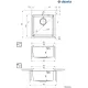 Кухонная мойка Deante ZPO 010A