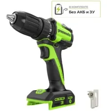 Дрель-шуруповерт Greenworks DD345 3708307 без АКБ