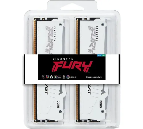 Оперативная память Kingston FURY Beast RGB 2x32ГБ DDR5 6000 МГц KF560C30BWEAK2-64