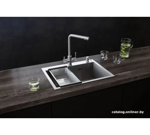 Кухонная мойка Ulgran Steel 60x45 брашированная сталь