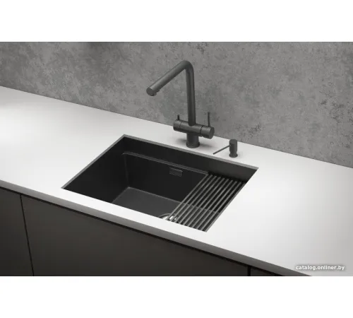 Кухонная мойка Granula KS-6045U черный матовый
