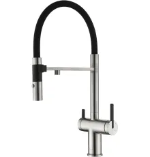 Смеситель Paulmark Gravity Gr213888-BS стальной/нержавеющая сталь