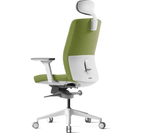 Кресло Bestuhl J2 White Pl с подголовником зеленый