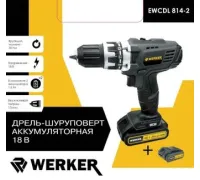 Дрель-шуруповерт Werker EWCDL 814-2 с 2-мя АКБ, кейс