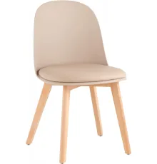 Стул Stool Group Fog с подушкой SL-7022DM бежевый, деревянные ножки