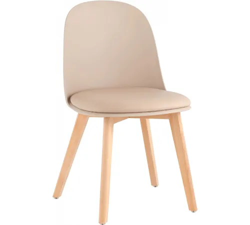 Стул Stool Group Fog с подушкой SL-7022DM бежевый, деревянные ножки