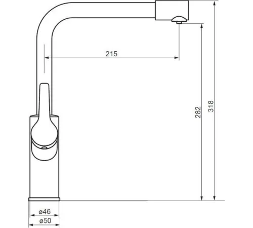 Смеситель Damixa Merkur 710771000 хром