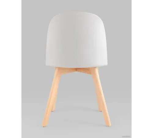Стул Stool Group Fog с подушкой SL-7022DM светло-серый, деревянные ножки