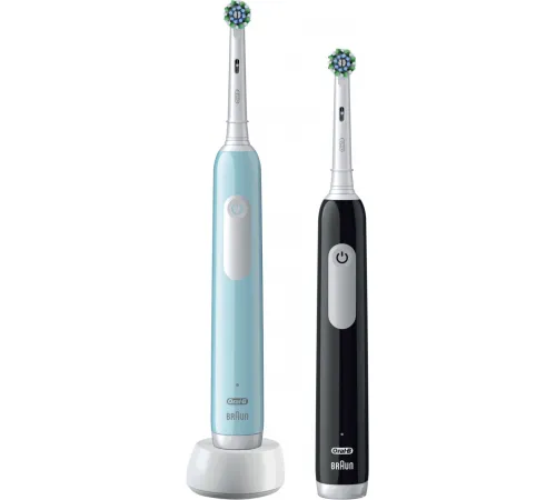 Комплект зубных щеток Oral-B Pro Series 1 D305.523.3H 2 шт, черный/бирюзовый