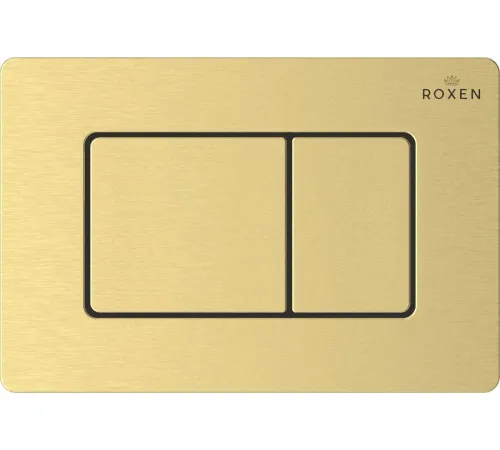 Унитаз подвесной Roxen Vine Tornado в комплекте с инсталляцией StounFix Dual Fresh 6 в 1 979022 кнопка: брашированное золото