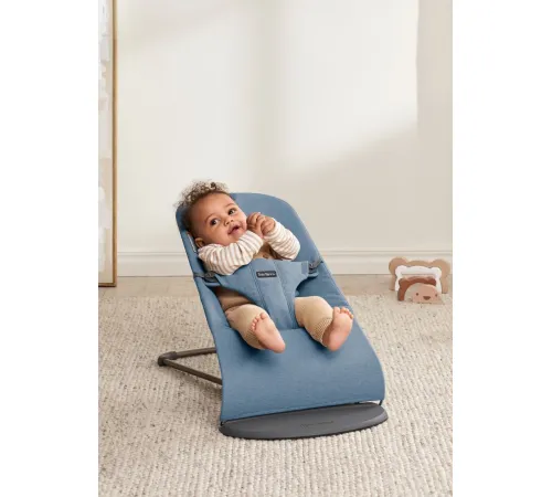Шезлонг BabyBjorn Bliss Woven melange 0060.33 blue